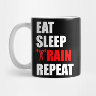 eat sleep train repeat Mug